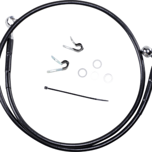 Brake Line - Front - Black - +6" - '04-'10 XL