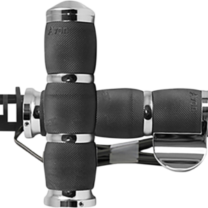 Heated Grips - Air Cushion - Throttle Boss - Indian - Chrome