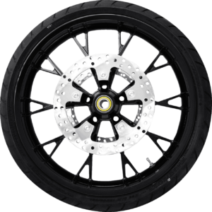 Marlin Front Wheel - Solid Black (21") | Rotors (11.8") | Dunlop AE2 Tire (130/60B21)