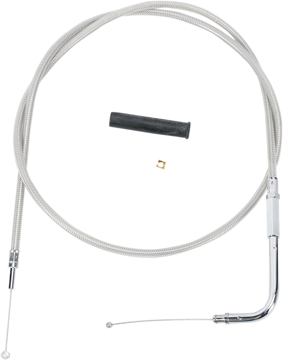 Stainless Braided Throttle Cable - 45-1/2"