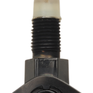Fuel Petcock - Downward - Gloss Black - 1/4" NPT