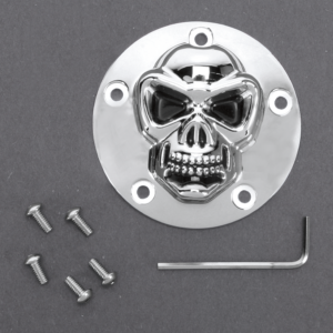 3-D Skull Points Cover - Twin Cam
