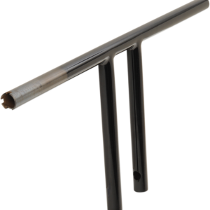 1" T-Bar - Dimpled - Straight - 10" - Black