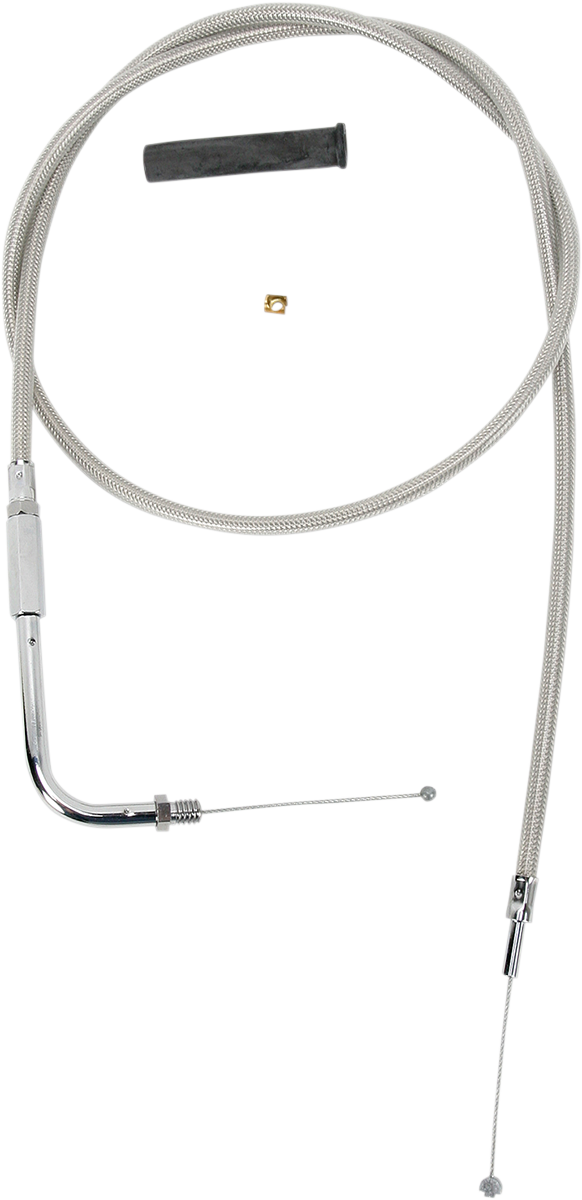 Stainless Braided Throttle Cable - 42"