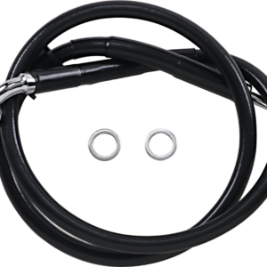 Brake Line - +8" - Black - '18-'21 Softail