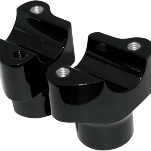Buffalo Billet Aluminum Handlebar Risers - 1-1/2" - Black