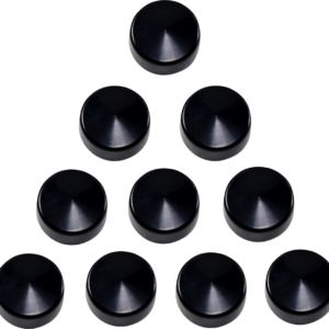 Bolt Covers - Hex - 3/4" - Black - 10 Pack