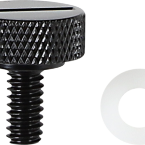 Seat Knob - Slotted - Black - 1/4"-20