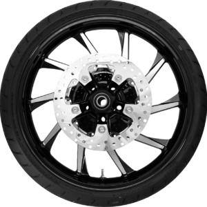 Hurricane Front Wheel - Black Cut (21") | Rotors (11.8") | Dunlop Tire (130/60B21)
