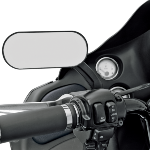 Mirror - Side View - Oval - Black/Matte - Each