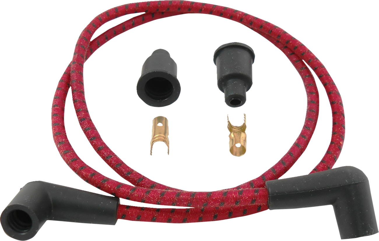 Plug Wires - Braided - Red/Black