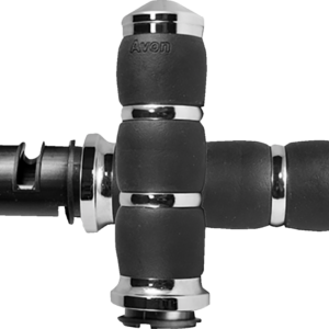 3-Ring Velvet Air Grips - TBW - Chrome