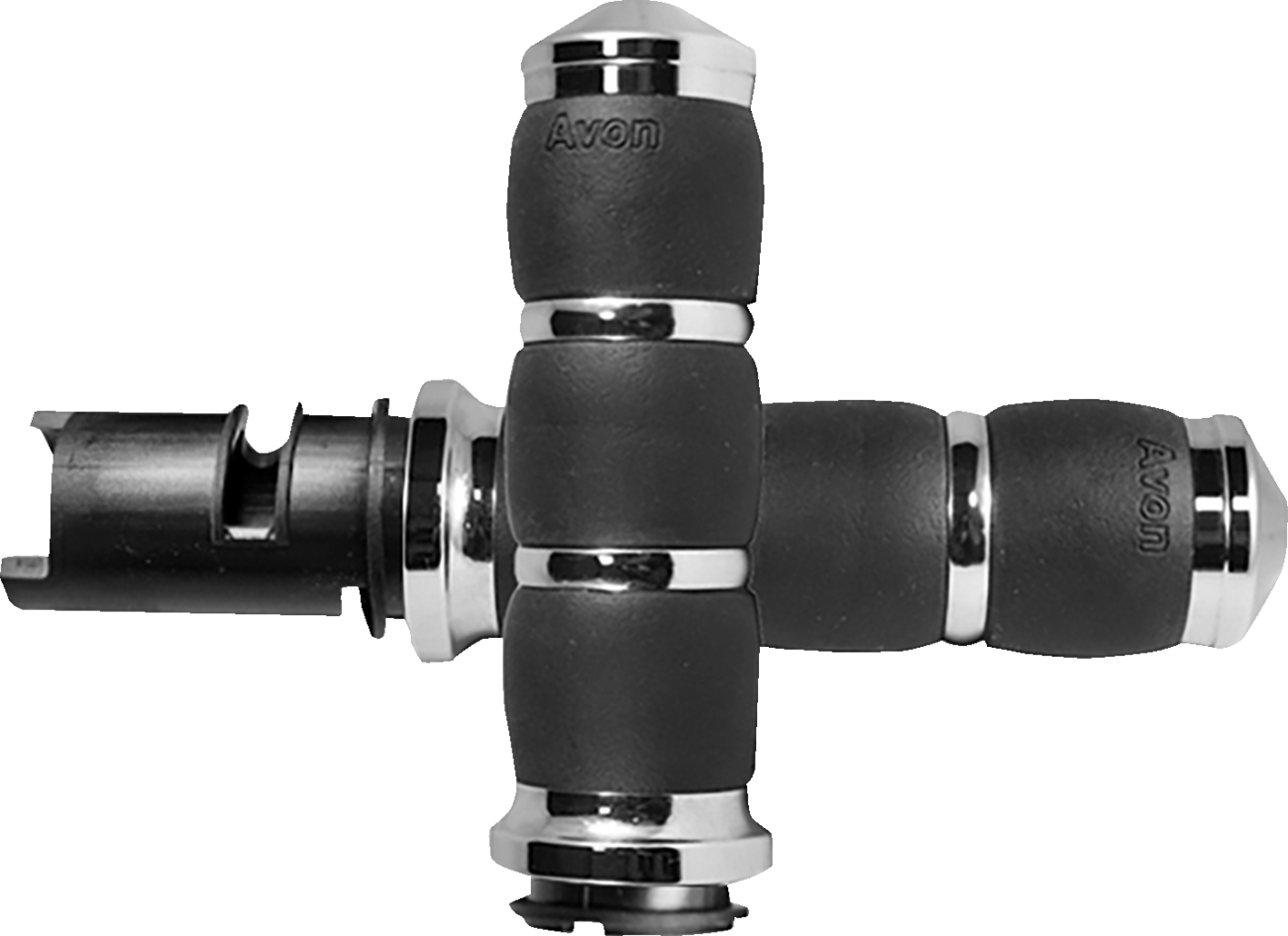 3-Ring Velvet Air Grips - TBW - Chrome
