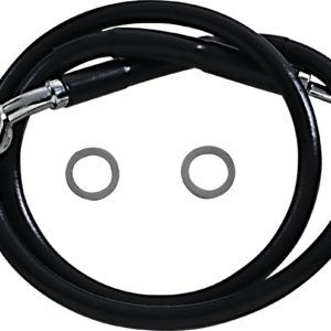 Brake Line - +8" - Black - '18-'23 Softail
