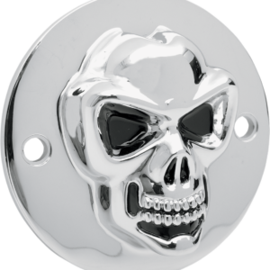 3-D Skull Points Cover - Big Twin