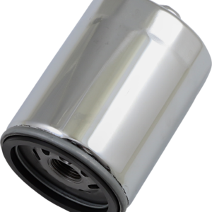 Oil Filter with Nut - Chrome - M8