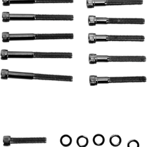 Bolt Kit - Cam Cover - Knurled - Black/Chrome - '04-'21 Sportster