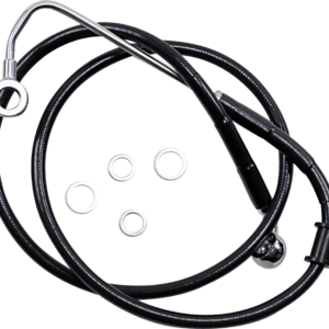 Brake Line - +10" - Black - '15-'17 Softail