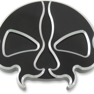 Gas Cap - Vented - Split Skull - Black