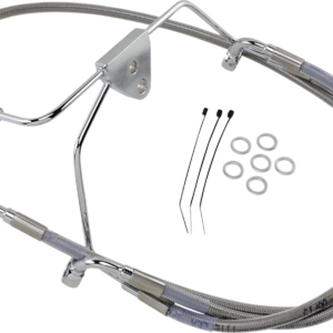 Brake Line - Front - +8" - Touring - Stainless Steel