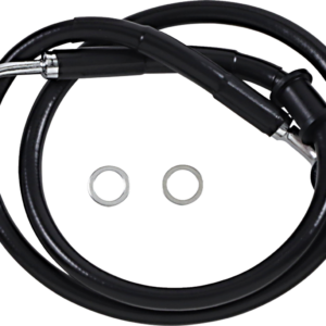 Brake Line - +4" - Black - '18-'24 Softail
