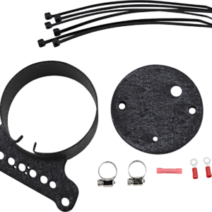 Single Gauge Bracket - Wrinkle Black