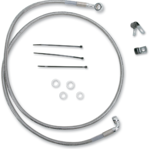Brake Line - Front - +8" - Stainless Steel
