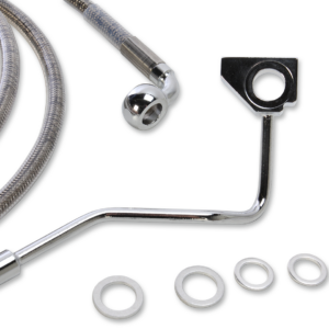 Brake Line - Front - +8" - Stainless Steel