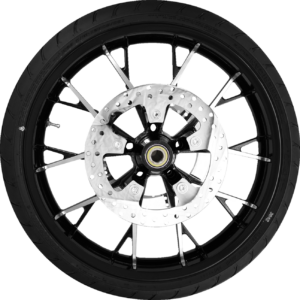 Marlin Front Wheel - Black Cut (21") | Rotors (11.8") | Dunlop AE2 Tire (130/60B21)