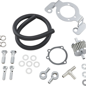 Crankcase Breather with Support Bracket Kit - Big Twin
