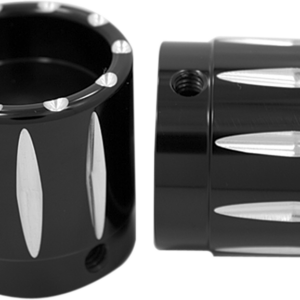 Front Axle Nut Cover - Black - Rival - 1"