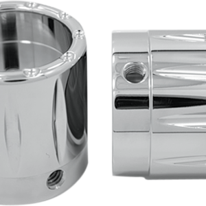 Front Axle Nut Cover - Chrome - Rival - 1"