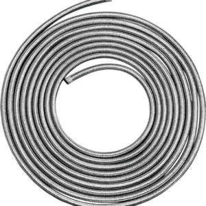 Braided Oil/Fuel Hose - Stainless Steel - 5/16" x 6'