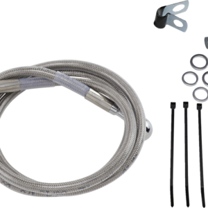 Brake Line - Front - +4" - Stainless Steel