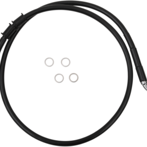 Brake Line - Front - +6" - Black - XL