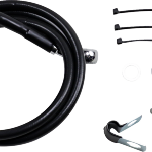 Brake Line - Front - Black - +6" - FXD '00-'05