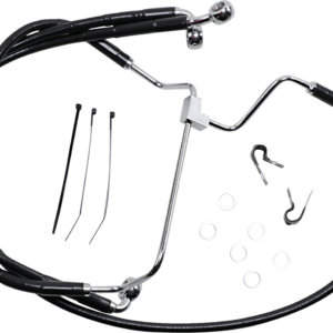 Brake Line - Front - Black - +6"