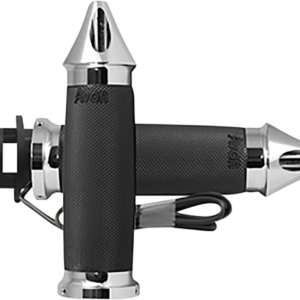 Heated Grips - Custom Contour - Spike - Indian - Chrome