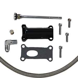 Engine Oil Spout Kit - Black - 02'-06' Touring