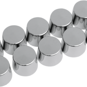 Bolt Covers - Hex - Deep - Shouldered - 5/16" - Chrome - 10 Pack