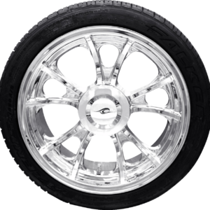 Largo 3D Rear Wheel - Chrome (18") | Falken Tire (215/45ZR18) - Trike
