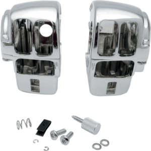 Handlebar Switch Housing Kit - Radio - Chrome