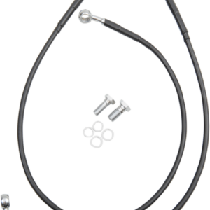 Brake Line - Front - Black - +8" - FXDB '12-'17