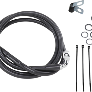 Brake Line - Front - Black - +6"