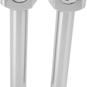 Forged Aluminum Handlebar Risers - Straight - 8" - Chrome