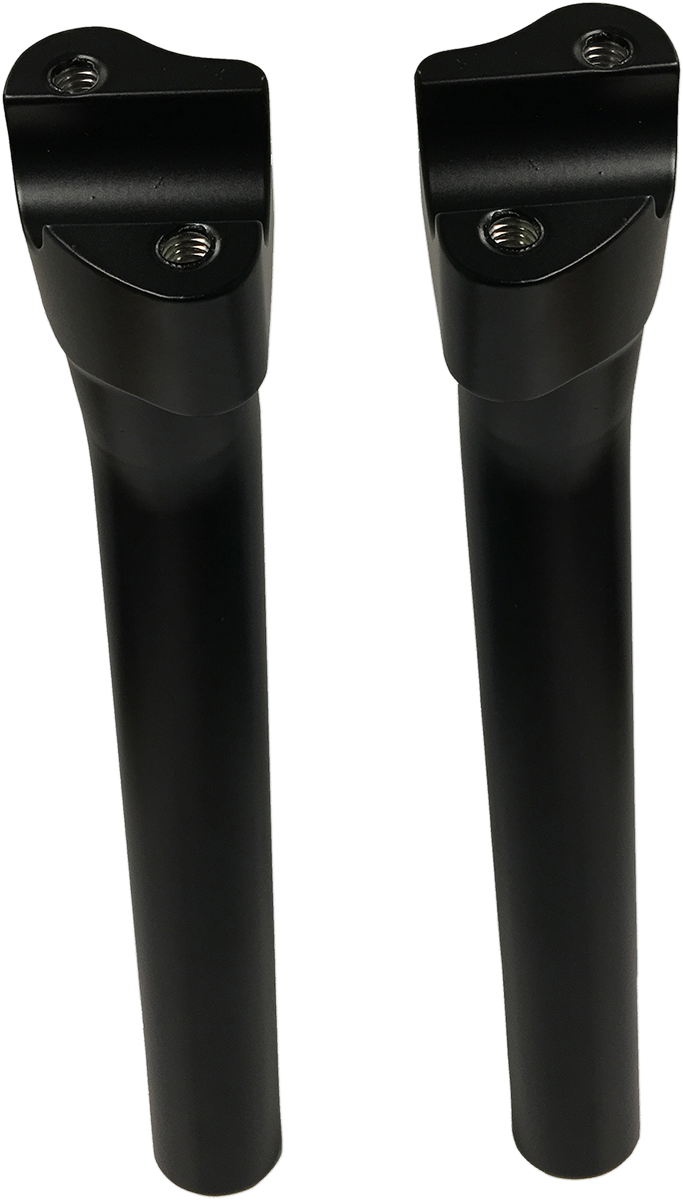 Buffalo Billet Aluminum Handlebar Risers - 9-1/2" - Flat Black