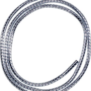 Chrome Cable/Wire Covering - 3/16"