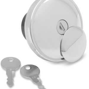 Screw-In Locking Gas Cap - Vented - Chrome