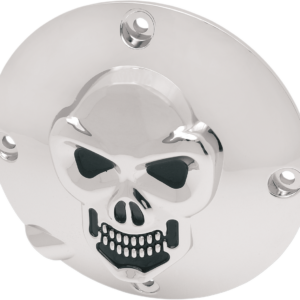 Skull Derby Cover - Chrome - 4-Hole