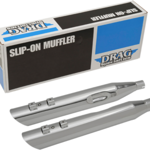 3-1/2" Slashdown Slip-On Mufflers - Chrome